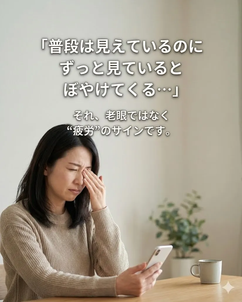 スマホが見えづらいと