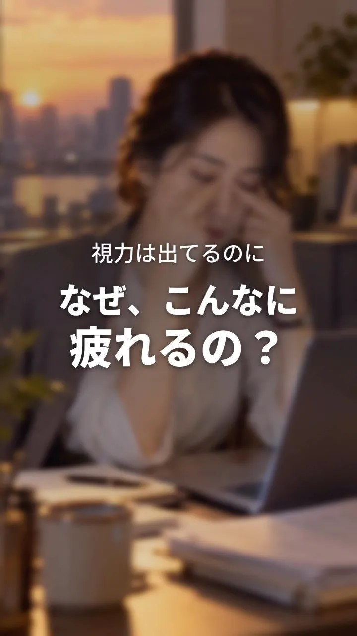 視力はいいのに目が疲れるのは、なぜ？
